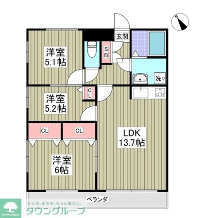 TSKマンションの物件間取画像